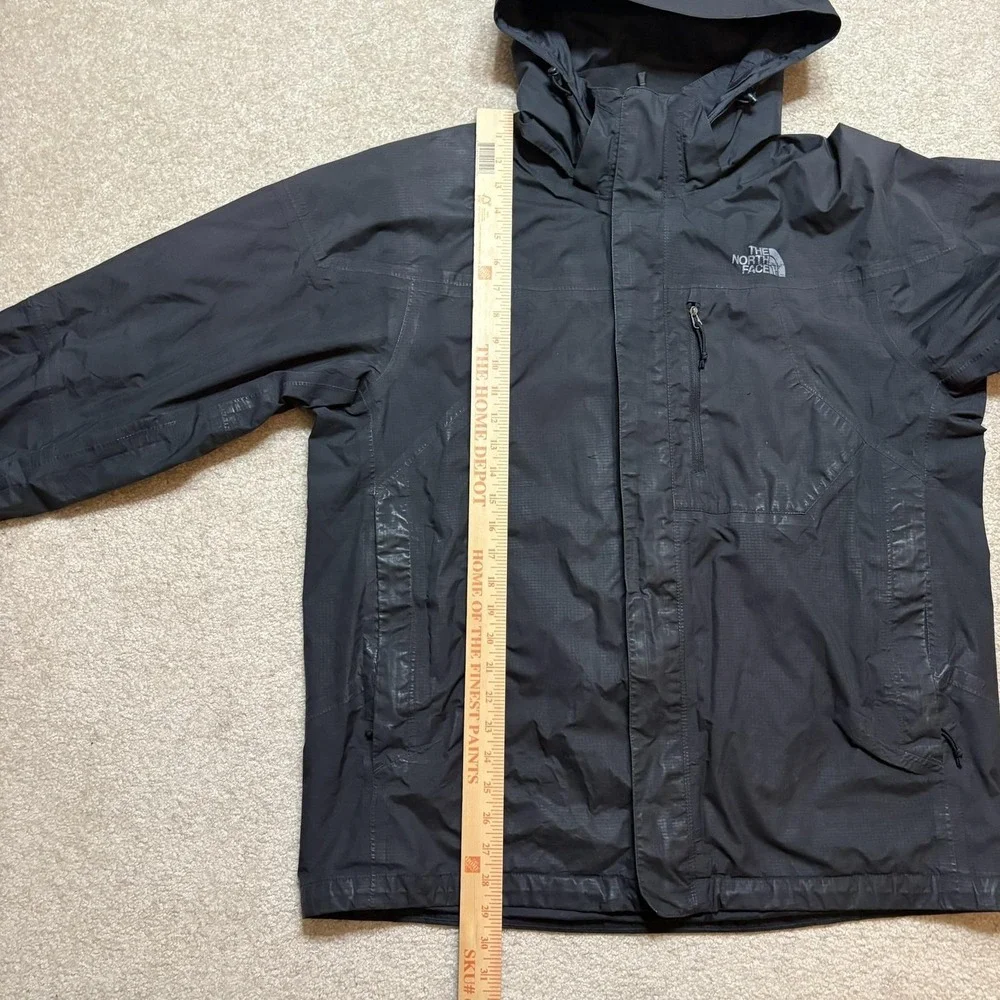 The North Face Jacket Mens Large Black GORE-TEX Hooded Ski Snow Shell Waterproof